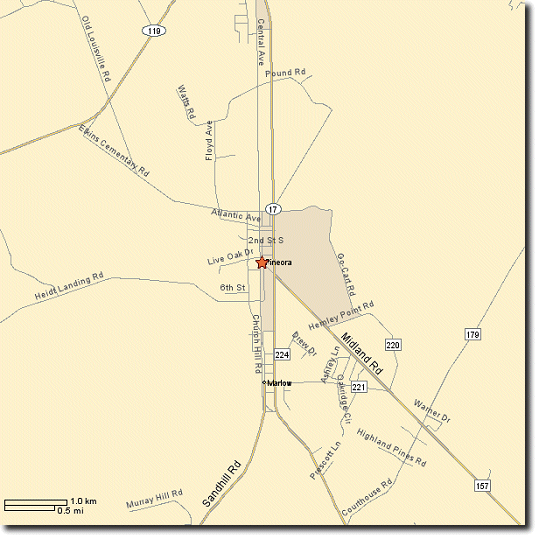 Map of Pineora